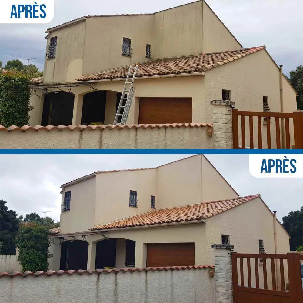 Ravalement complet façade maison