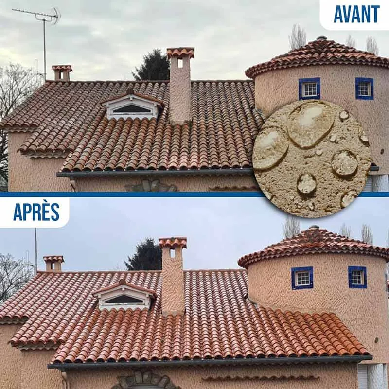 Hydrofuge toiture tuiles