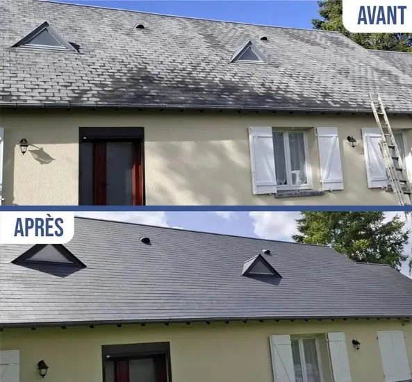 Démoussage toiture Rouen